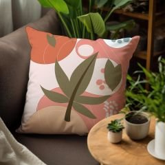 eJOYA Yaprak Tasarımlı 4'lü Yastık İçi Ve Kırlent Kılıfı 45cm 113668