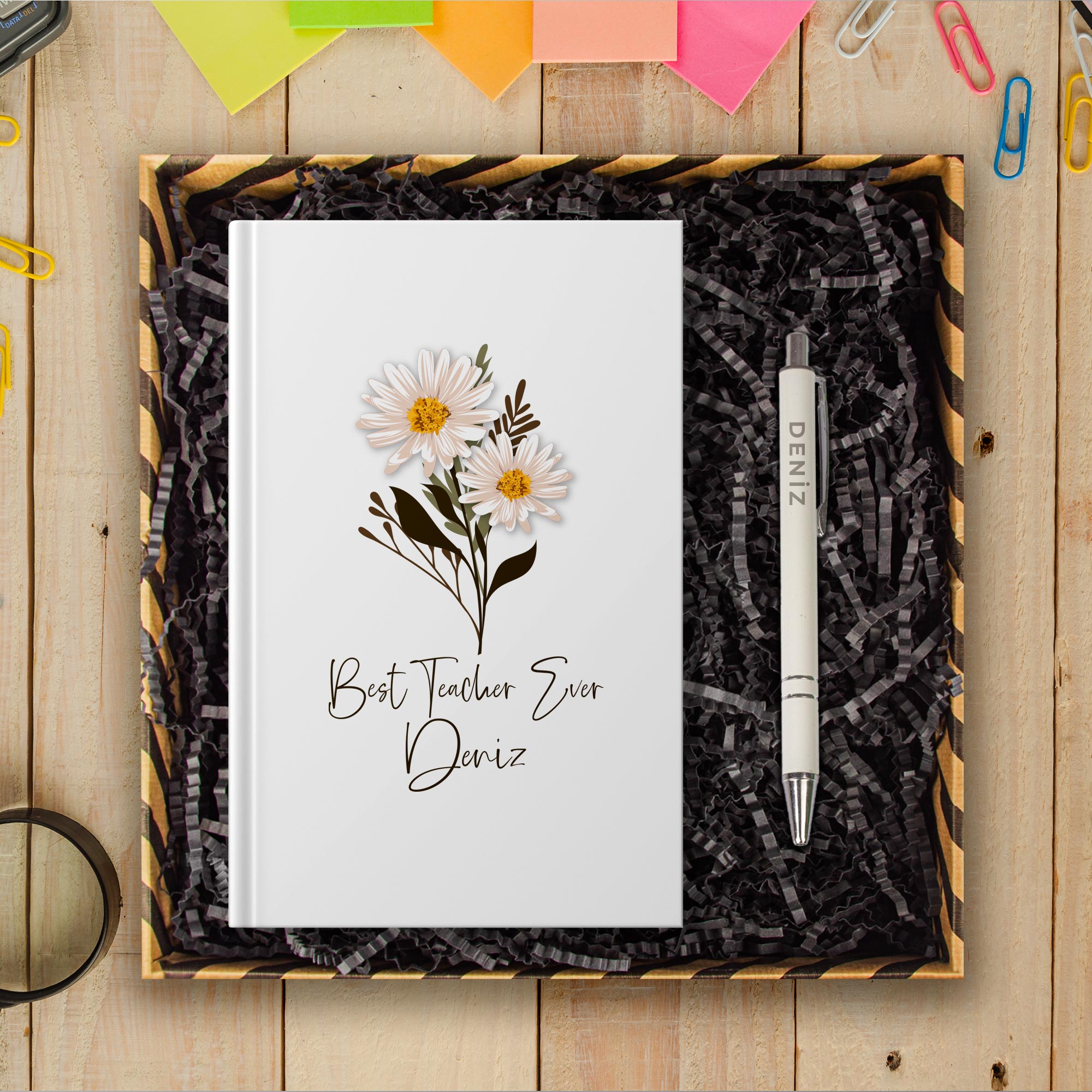 eJOYA Öğretmenlere Özel Tasarım Defter & Kalem & Hediye Kutusu 114375