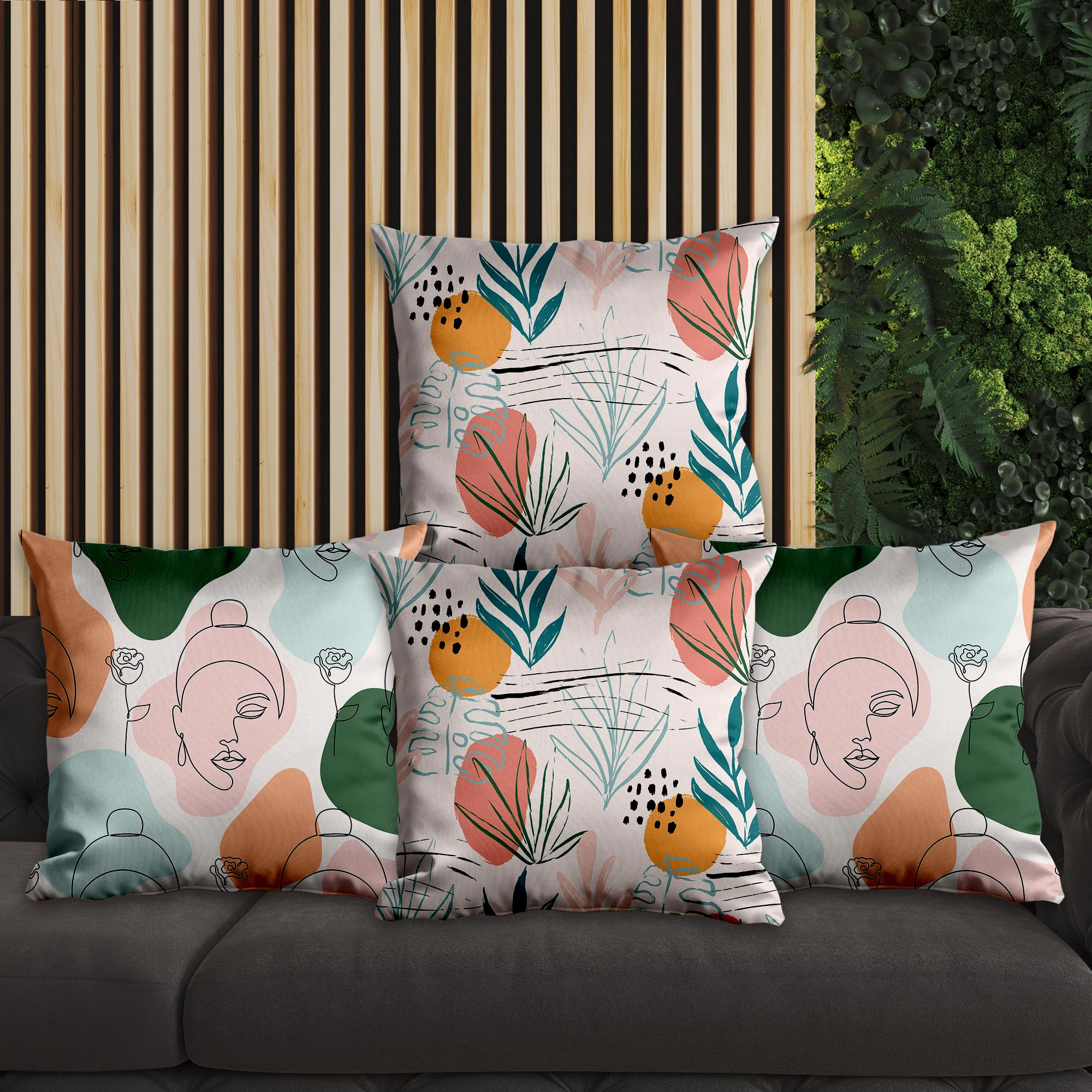 eJOYA Modern Tasarımlı 4'lü Yastık İçi Ve Kırlent Kılıfı 45cm 113670