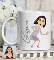 eJOYA Kişiye Özel Karikatür Tasarım Kupa Bardak 95671