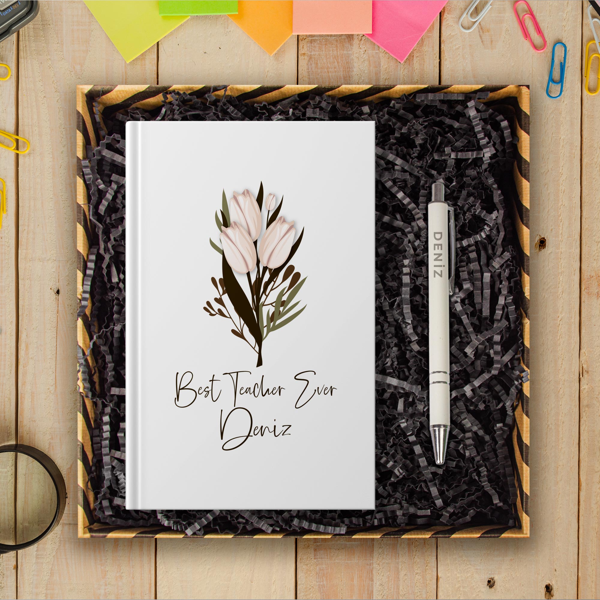 eJOYA Öğretmenlere Özel Tasarım Defter & Kalem & Hediye Kutusu 114378