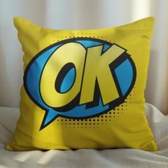 eJOYA Pop Art Tasarımlı 4'lü Yastık İçi Ve Kırlent Kılıfı 45cm 113672