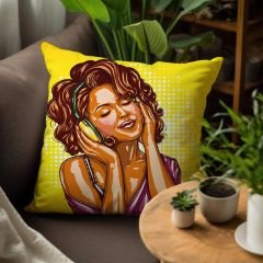 eJOYA Pop Art Tasarımlı 4'lü Yastık İçi Ve Kırlent Kılıfı 45cm 113672