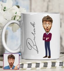 eJOYA Kişiye Özel Karikatür Tasarım Kupa Bardak 95674