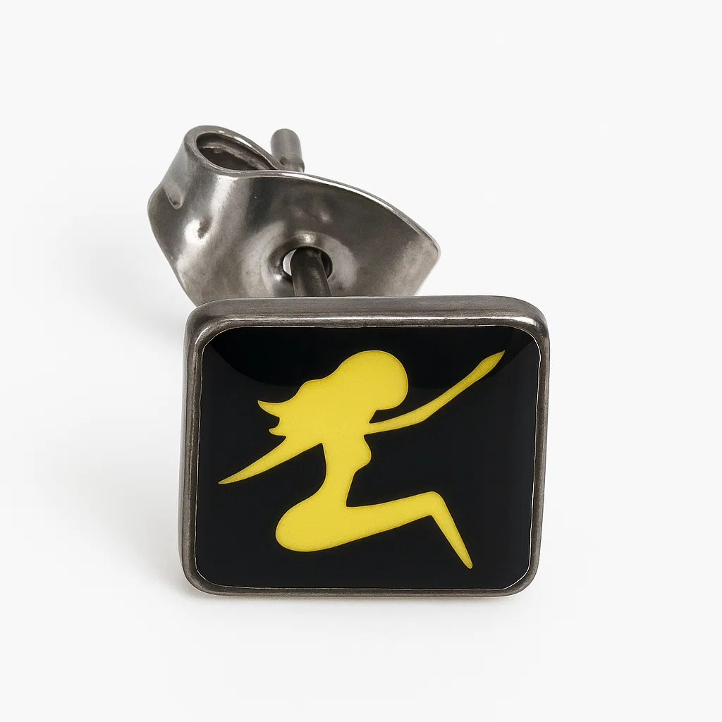 eJOYA Kadın Silüet  Erkek Küpesi 61169