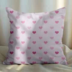 eJOYA Pembe Kalp Tasarımlı 4'lü Yastık İçi Ve Kırlent Kılıfı 45cm 113678