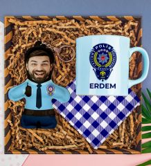 eJOYA Kişiye Özel Kupa & Bardak Altlığı & Fotoğraflı Peluş Anahtarlık Hediye Kutusu 112830