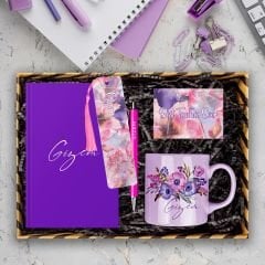 eJOYA Öğretmenlere Özel Tasarım Defter & Kalem & Kupa & Akrilik Kitap Ayracı Hediye Kutusu 114390