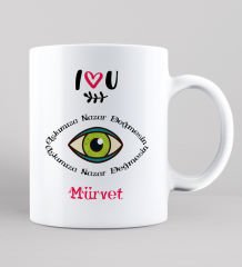 eJOYA Kişiye Özel Aşkımıza Nazar Değmesin Kupa Bardak 80508