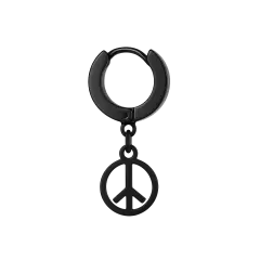 eJOYA Barış Sembollü Çelik Küpe 58705