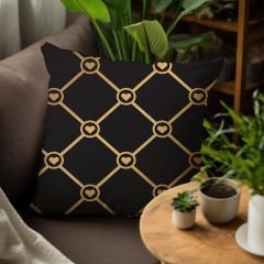 eJOYA Kalp Tasarımlı 4'lü Yastık İçi Ve Kırlent Kılıfı 45cm 113692