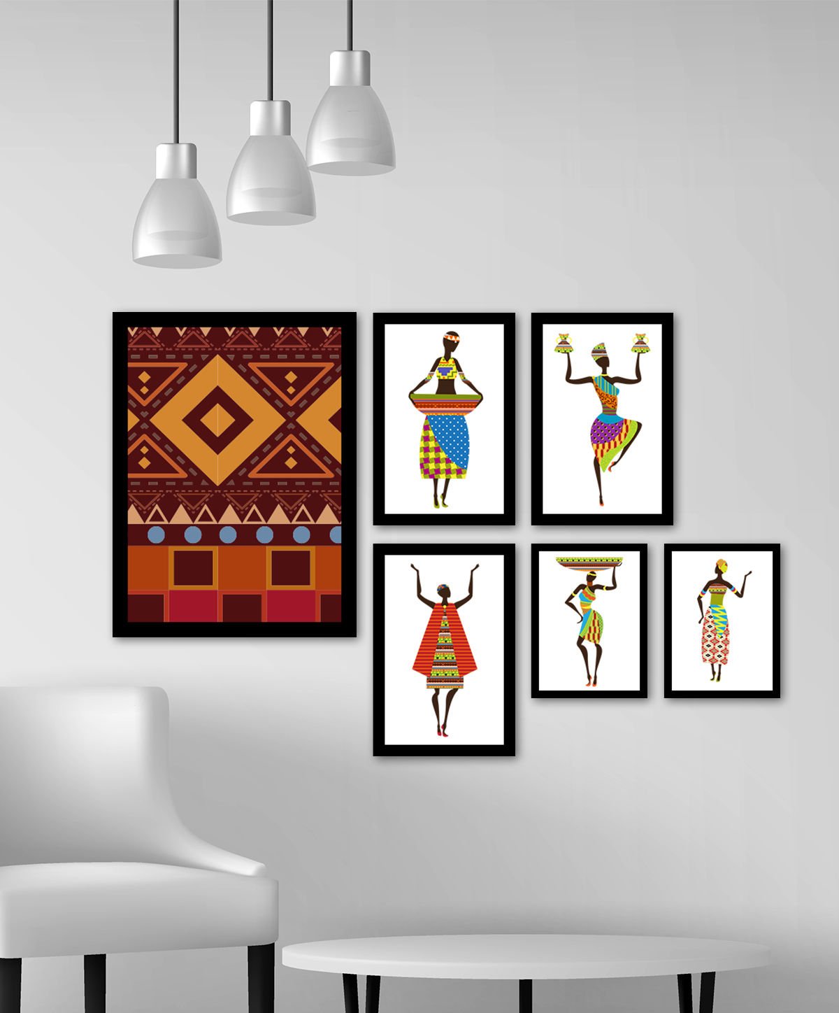 eJOYA Afrika 6'li Tablo Seti 88035