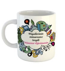 eJOYA Kişiye Özel Hayallerimin Mimarı Temalı Kupa Bardak 80613
