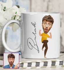 eJOYA Kişiye Özel Karikatür Tasarım Kupa Bardak 95697