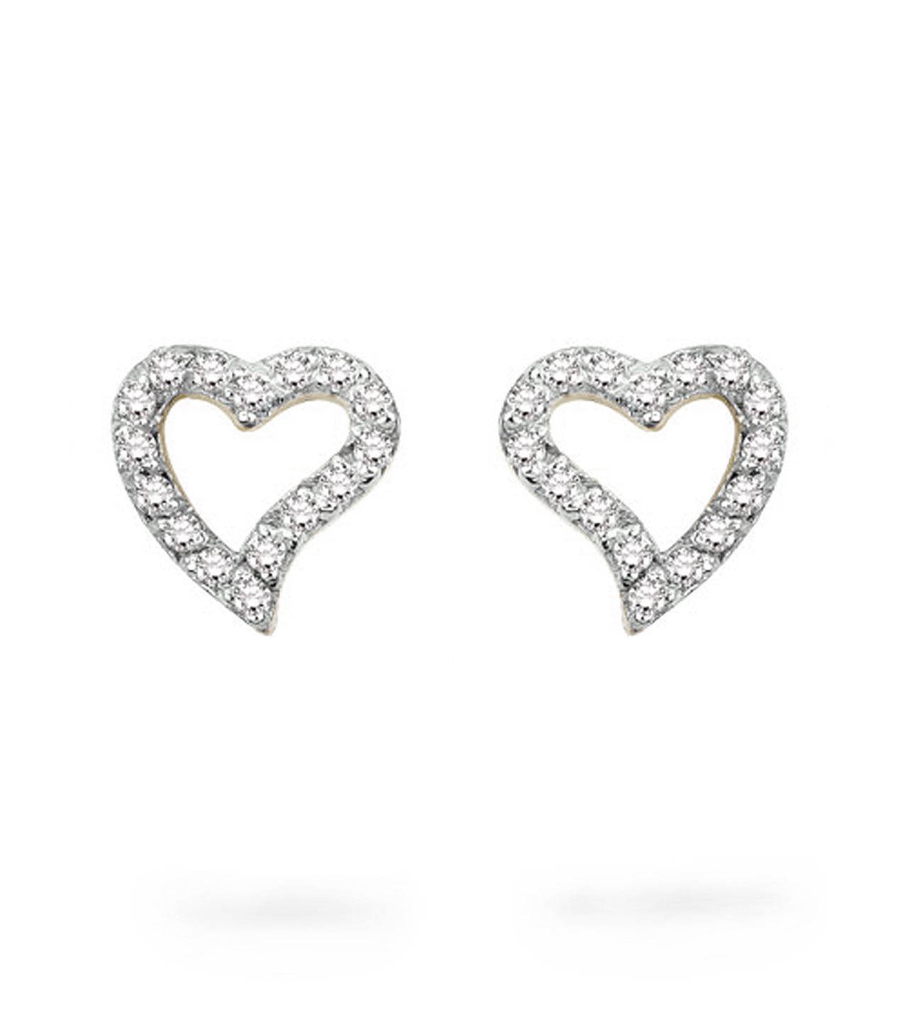 eJOYA Pırlanta 0,17 ct Kalp Küpe 79739