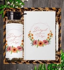 eJOYA Kişiye Özel Tasarım Defter Kalem Ve Matara Hediye Seti 104684