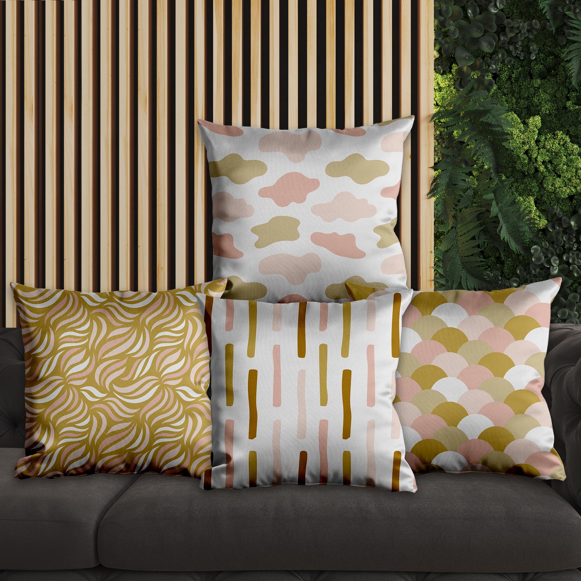 eJOYA Modern Tasarımlı 4'lü Yastık İçi Ve Kırlent Kılıfı 45cm 113700