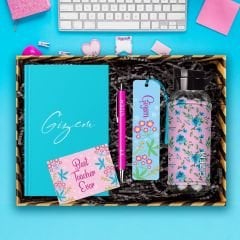 eJOYA Öğretmenlere Özel Tasarım Defter & Kalem & Matara & Akrilik Kitap Ayracı Hediye Kutusu 114409