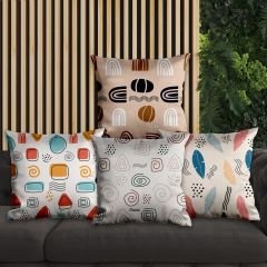eJOYA Modern Tasarımlı 4'lü Yastık İçi Ve Kırlent Kılıfı 45cm 113703