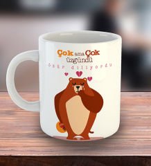 eJOYA Çok Ama Çok Üzgündü Özür Diliyordu Temalı Kupa Bardak 80646