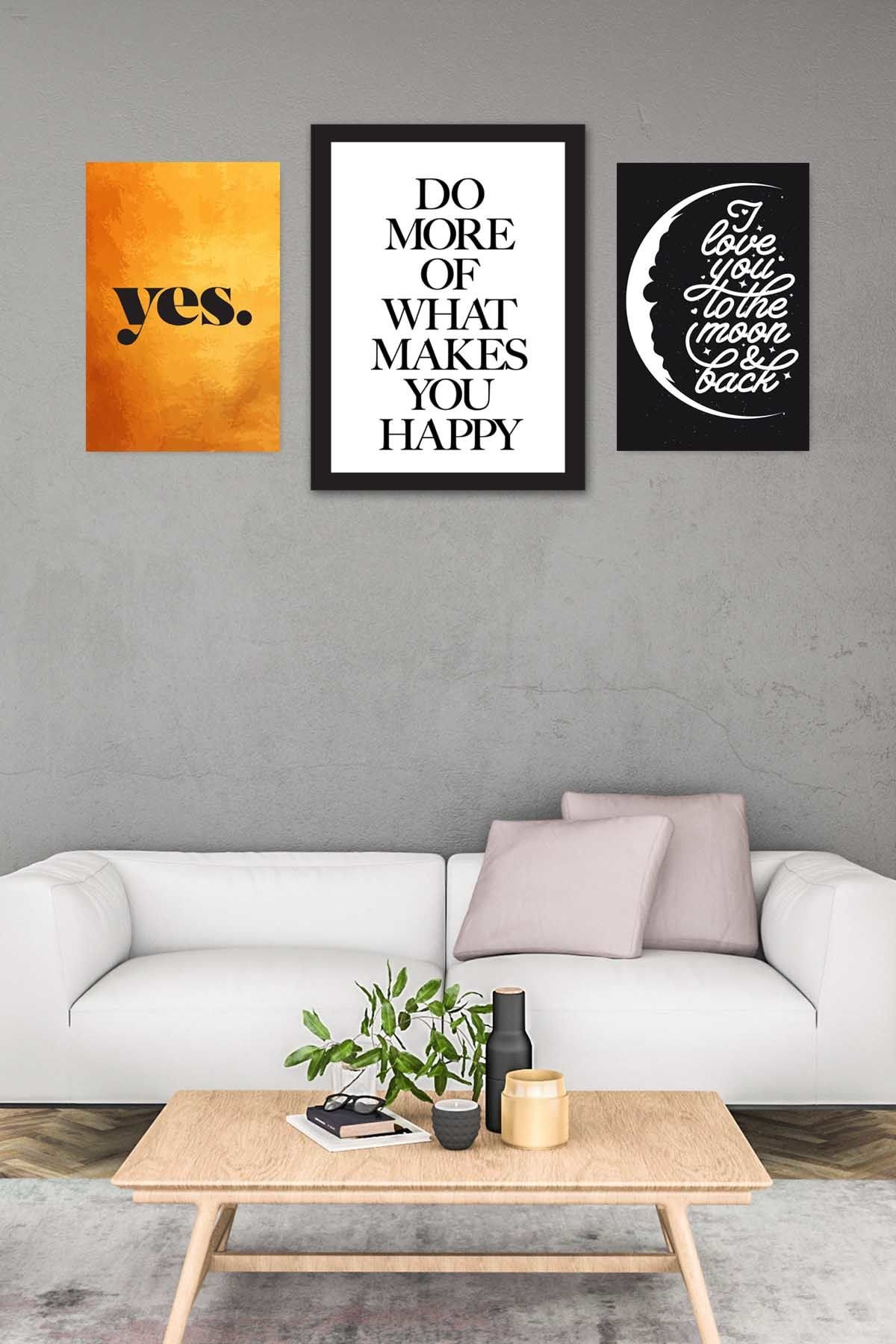 eJOYA Happy 3'lü Tablo Seti 89461