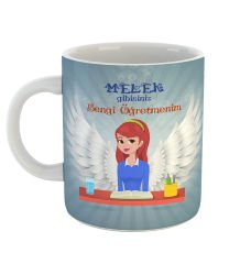 eJOYA Kişiye Özel Melek Gibisiniz Öğretmenim Temalı Kupa Bardak 80650