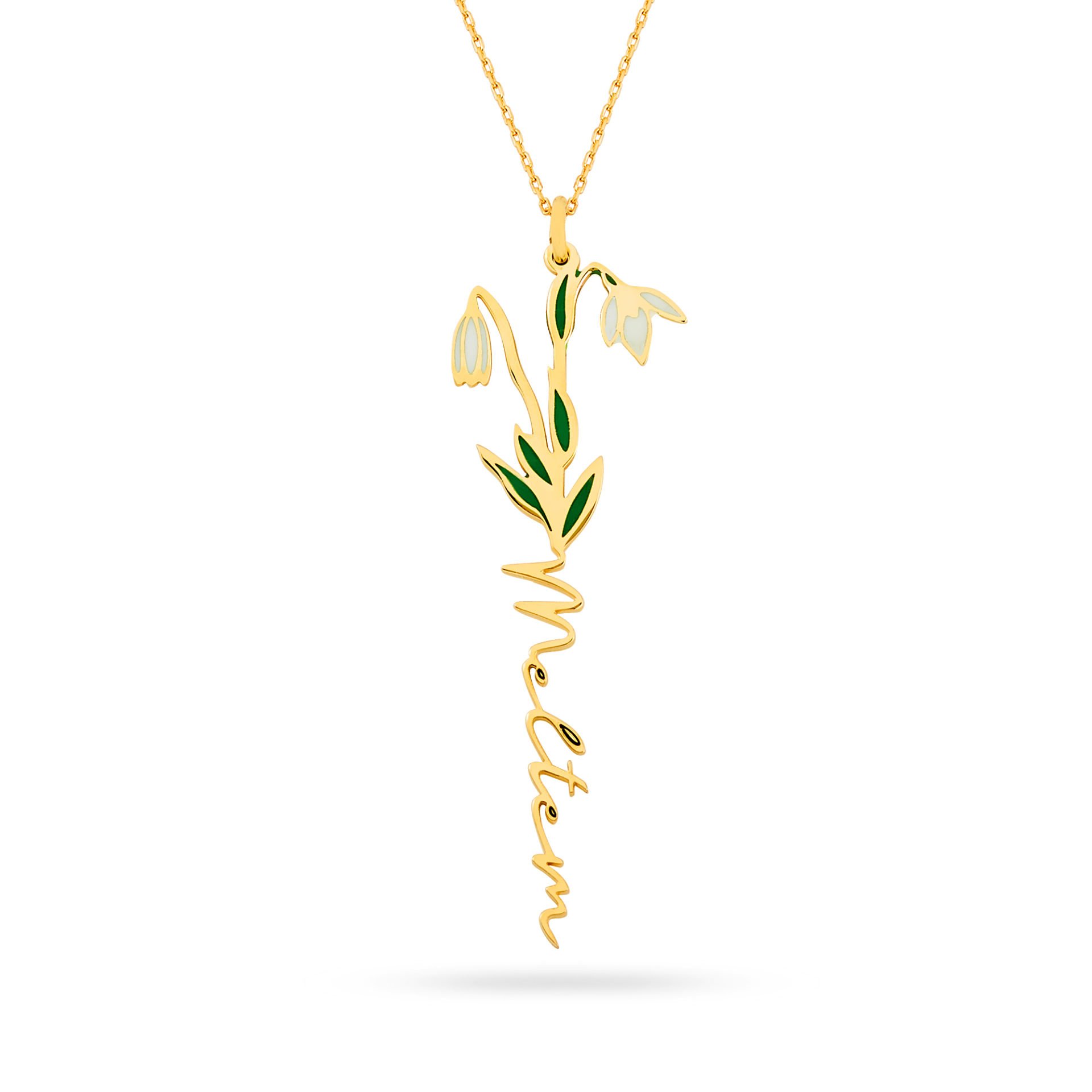 eJOYA Kişiye Özel İsimli Zambak Kolye 107496