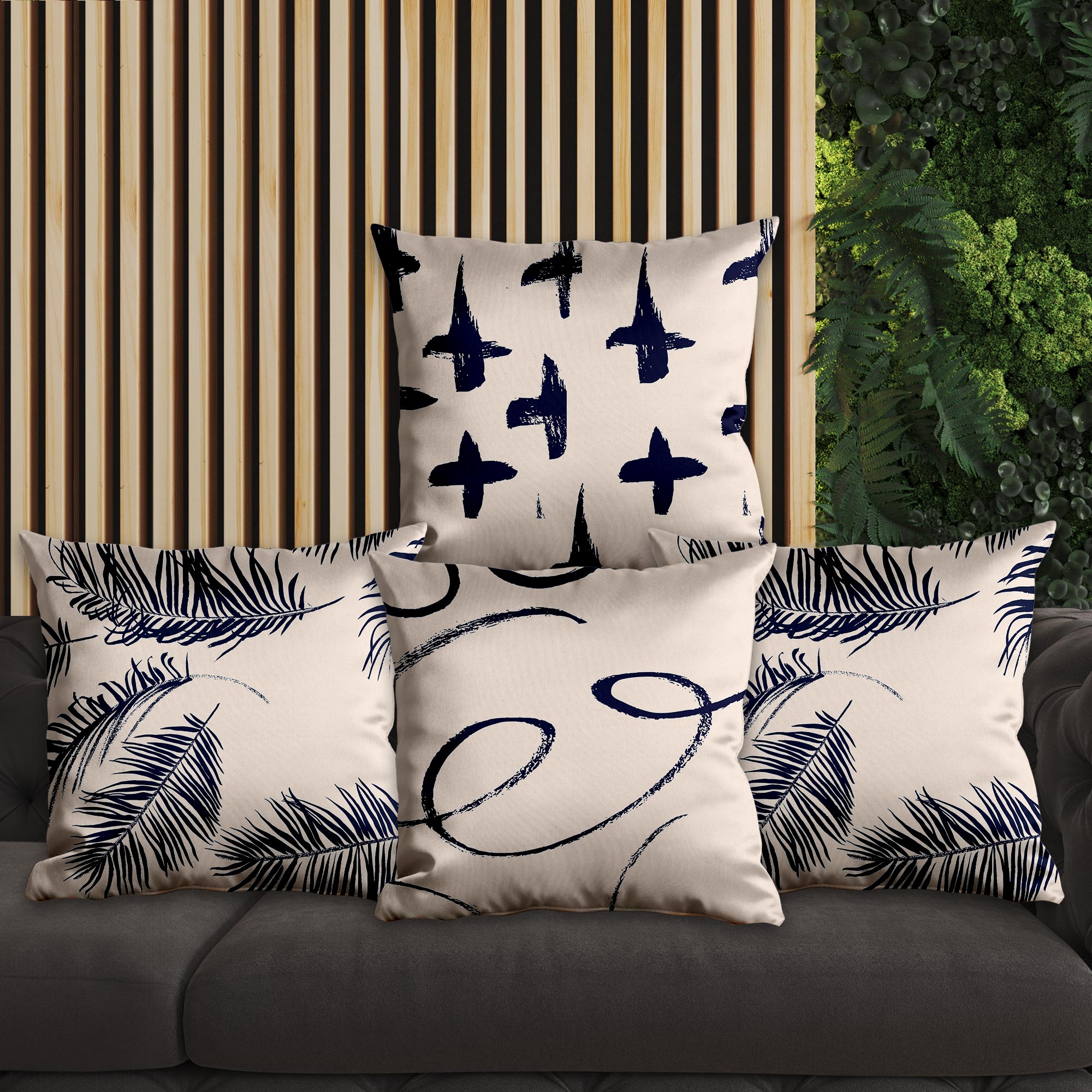 eJOYA Modern Tasarımlı 4'lü Yastık İçi Ve Kırlent Kılıfı 45cm 113711