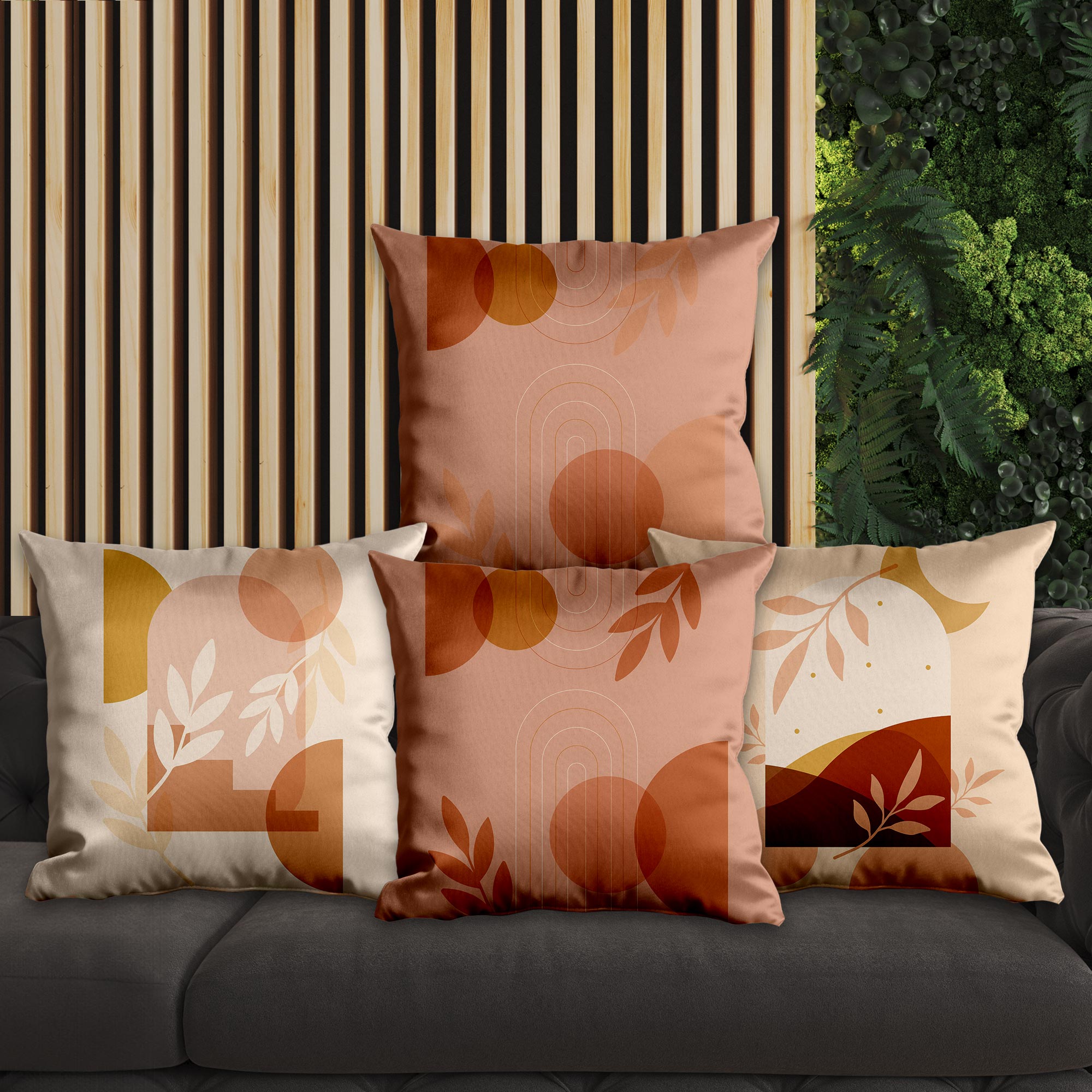 eJOYA Modern Tasarımlı 4'lü Yastık İçi Ve Kırlent Kılıfı 45cm 113715
