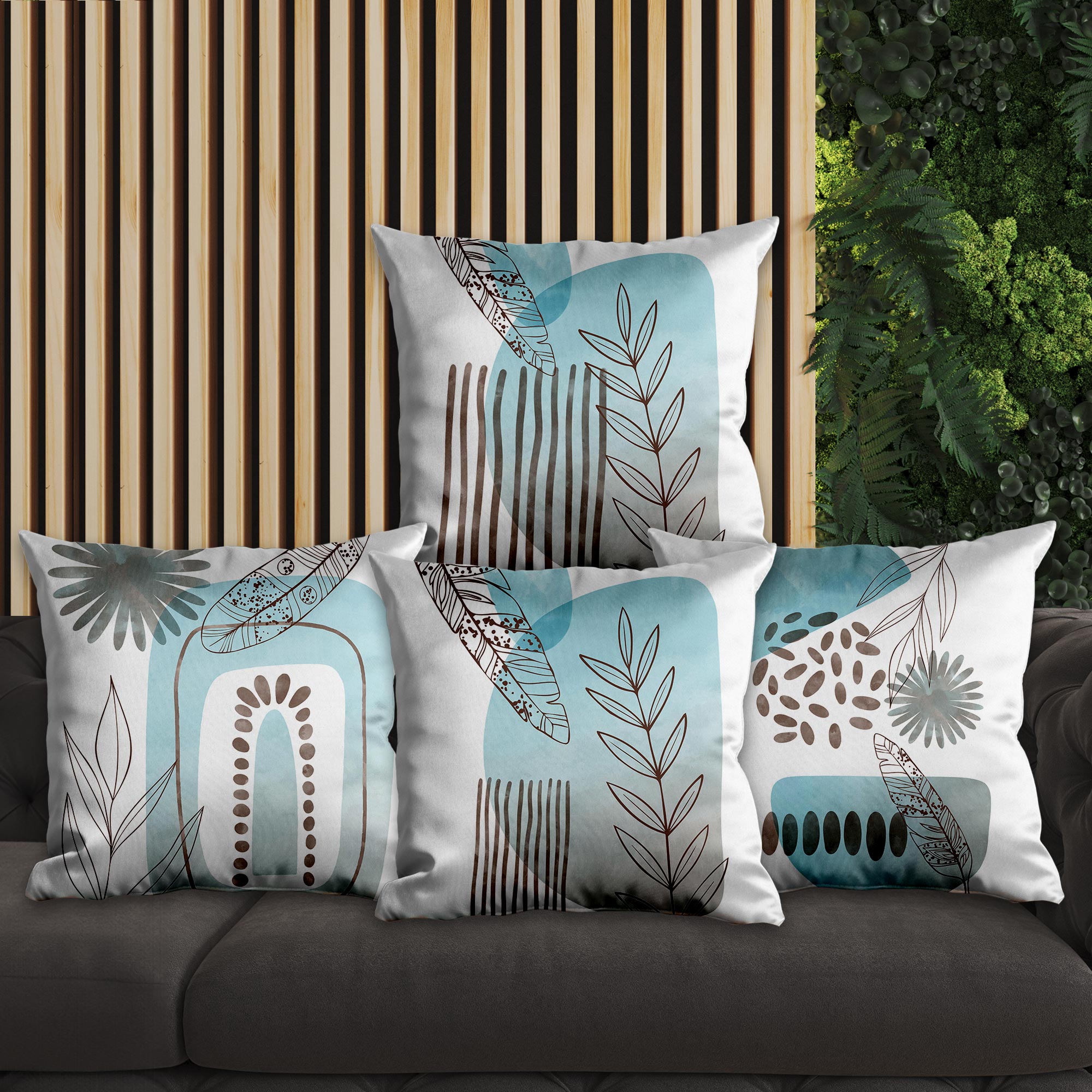 eJOYA Modern Tasarımlı 4'lü Yastık İçi Ve Kırlent Kılıfı 45cm 113721