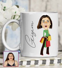 eJOYA Kişiye Özel Karikatür Tasarım Kupa Bardak 95722