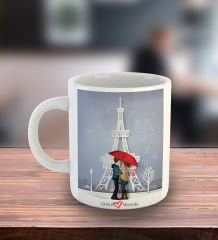 eJOYA Kişiye Özel Pariste Aşk Kupa Bardak 80737
