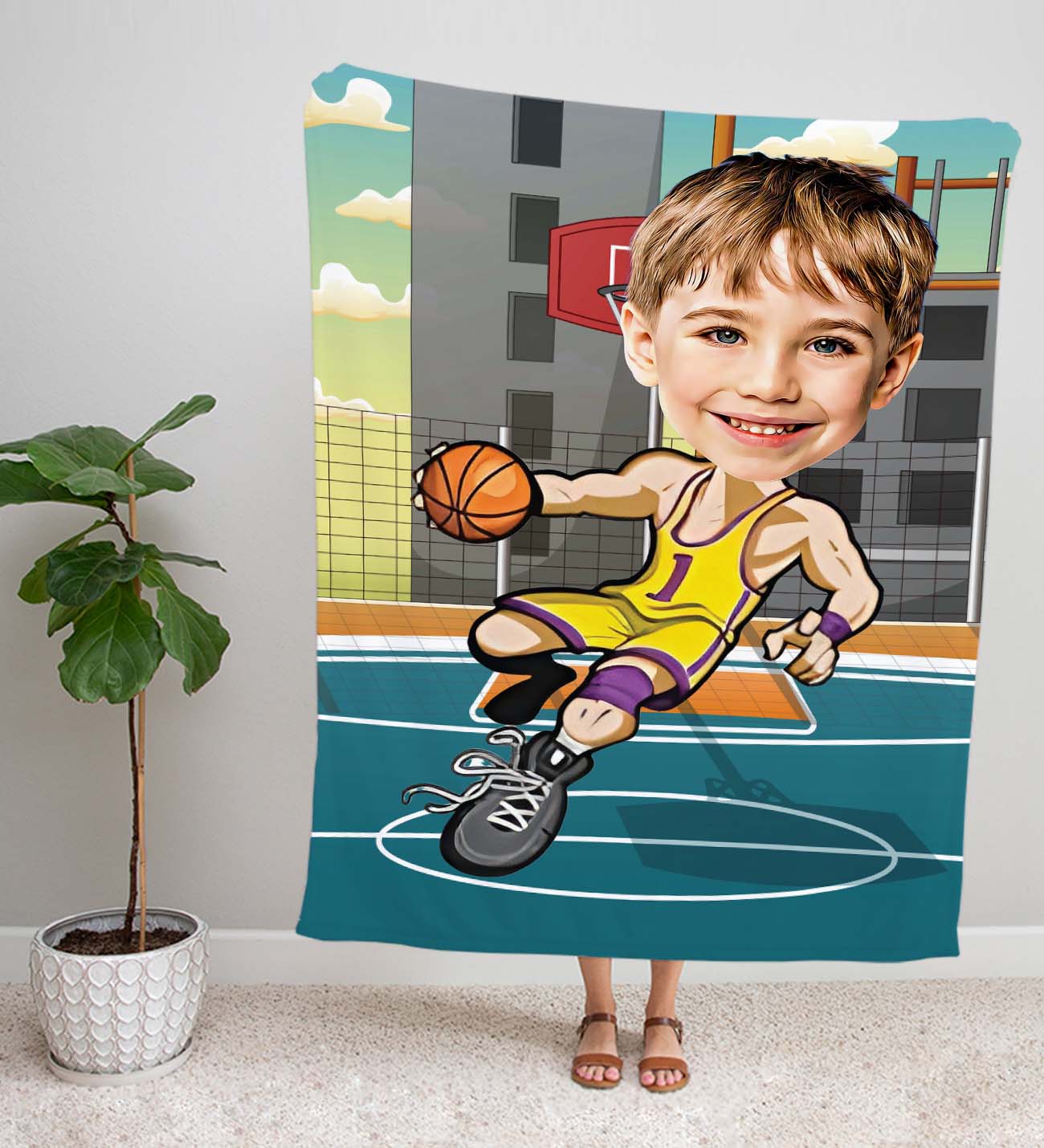 eJOYA Kişiye Fotoğraflı Sporcu Tasarım TV Battaniyesi 115955
