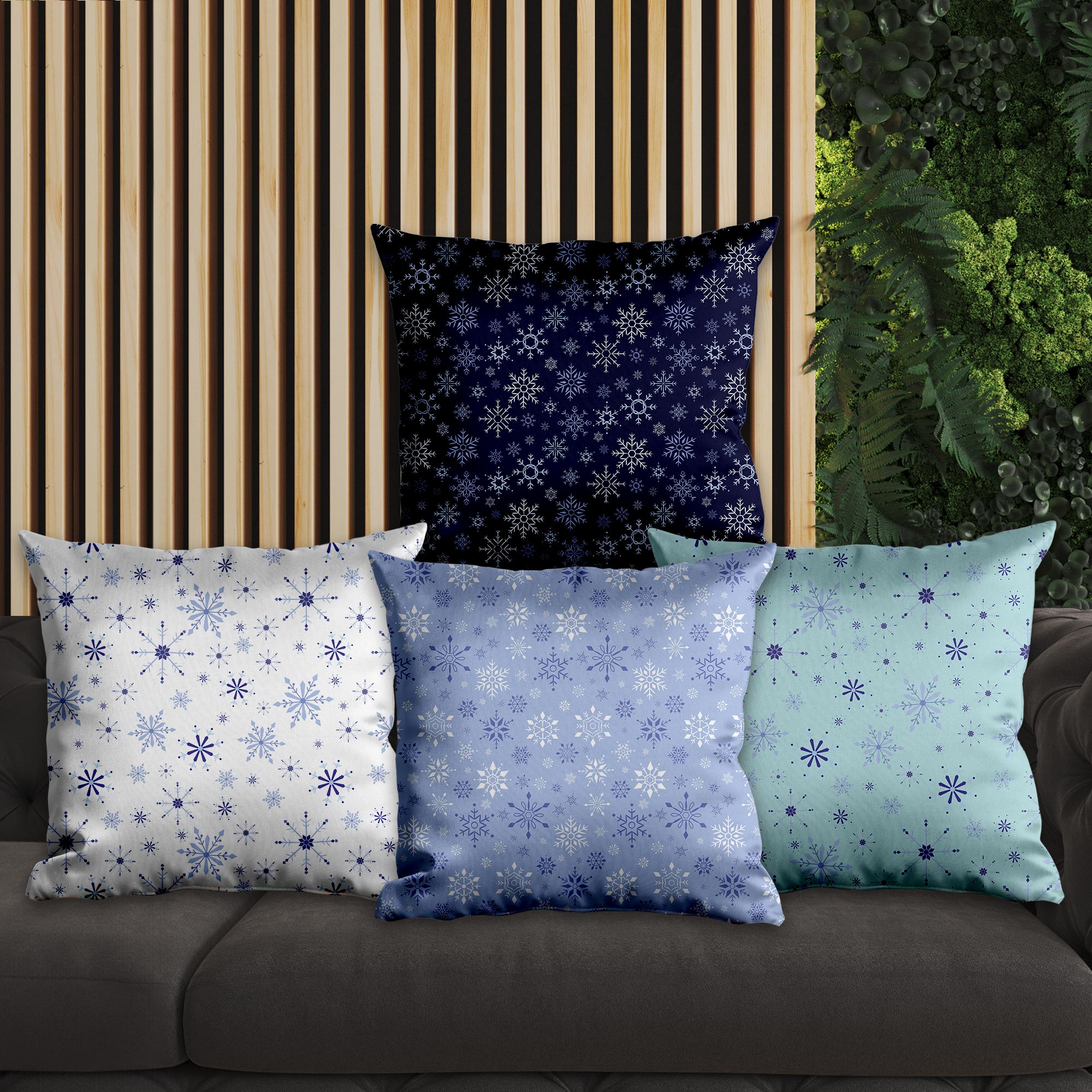 eJOYA Yeni Yıla Özel Tasarımlı 4'lü Yastık İçi Ve Kırlent Kılıfı 45cm 113729