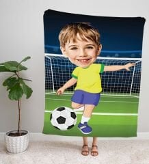 eJOYA Kişiye Fotoğraflı Sporcu Tasarım TV Battaniyesi 115959