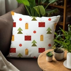 eJOYA Yeni Yıla Özel Tasarımlı 4'lü Yastık İçi Ve Kırlent Kılıfı 45cm 113733