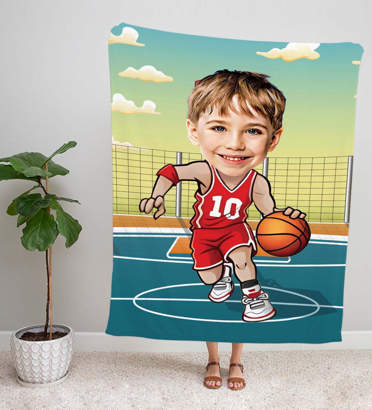 eJOYA Kişiye Fotoğraflı Sporcu Tasarım TV Battaniyesi 115960