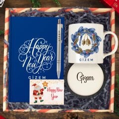 eJOYA Yeni Yıla Özel Defter Ve Kalem & Kupa & Bardak Altlığı & Hediye Sepeti 114440