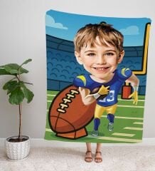 eJOYA Kişiye Fotoğraflı Sporcu Tasarım TV Battaniyesi 115963