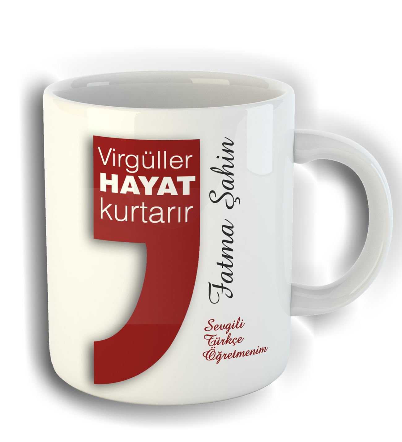 eJOYA Kişiye Özel Türkçe Öğretmenleri için Kupa Bardak 80786