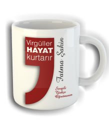eJOYA Kişiye Özel Türkçe Öğretmenleri için Kupa Bardak 80786