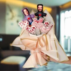 eJOYA Kişiye Özel Kumaş Sevgilim ve Ben Bebek Buketi 116211