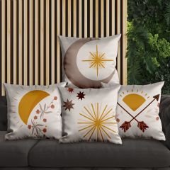 eJOYA Modern Tasarımlı 4'lü Yastık İçi Ve Kırlent Kılıfı 45cm 113741