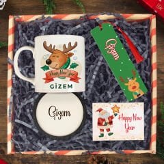 eJOYA Yeni Yıla Özel Kupa & Bardak Altlığı & Kitap Ayracı & Hediye Kutusu114447