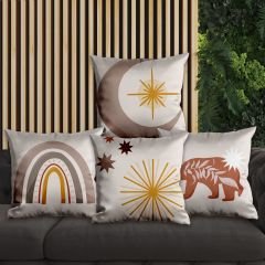 eJOYA Modern Tasarımlı 4'lü Yastık İçi Ve Kırlent Kılıfı 45cm 113742