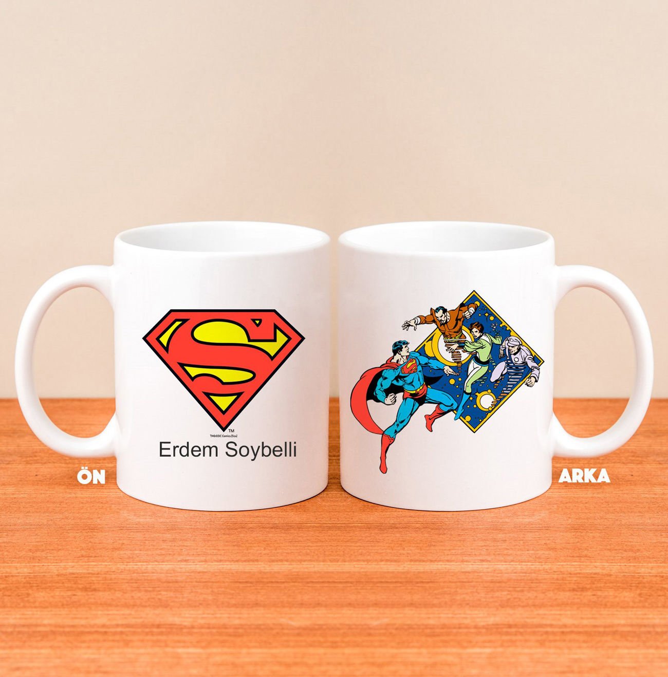 eJOYA Kişiye Özel Lisanslı Superman Logolu Kupa Bardak 80820