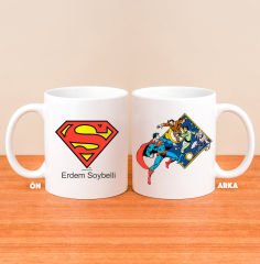 eJOYA Kişiye Özel Lisanslı Superman Logolu Kupa Bardak 80820