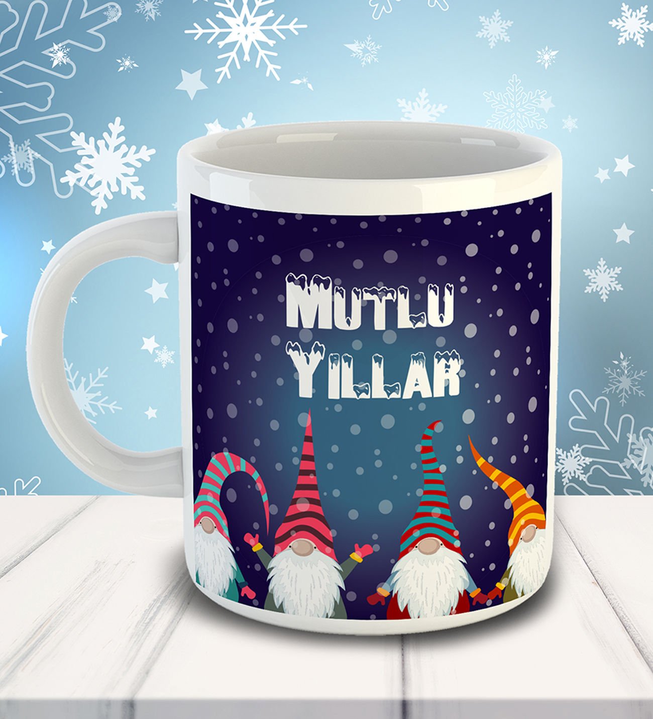 eJOYA Mutlu Yeni Yıllar Temalı Kupa Bardak 80978