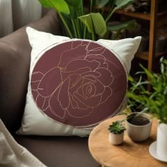 eJOYA Çiçek Tasarımlı 4'lü Yastık İçi Ve Kırlent Kılıfı 45cm 113751