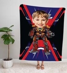 eJOYA Kişiye Fotoğraflı Transformers Tasarım TV Battaniyesi 115979